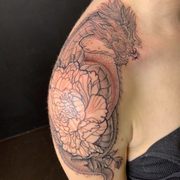 Dragon tattoo on my shoulder