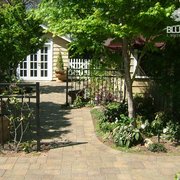 the entrance to a home