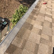 a gutter on the roof
