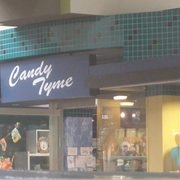 the front of a candy shop