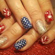 Fourth of July nails