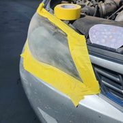 Before restoring the headlights