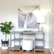 An empty space becomes an a productive work area.
