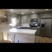 Venus Quartz Kitchen Counter and Backsplash