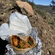 Shrimp burrito with million dollar view.