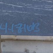 Handwritten vin on support