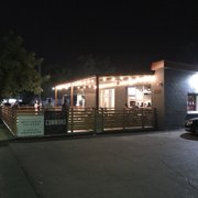 Front patio lit up!