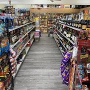 a grocery aisle