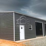 30x60x12 Shop with (3)10x10 side entry garage doors.