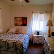 First bedroom with nice touches!