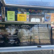 Menu with updated options