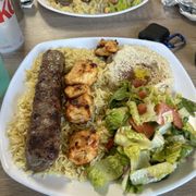 Beef and Chicken Kabab Plate