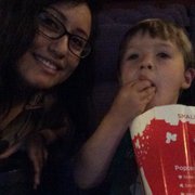 Movie time with my little one.