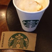 Carmel flan latte no foam + whip- DEELISH!