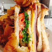 Club supreme with house made potatoe chips! Sooo yum!!