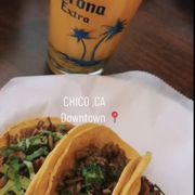 Tacos / orange juice