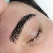 Brow wax and shape