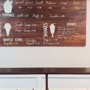 the menu