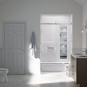 Smooth-walled showers allow you to customize your bath.