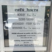 Updated hours not represented on yelp or google.