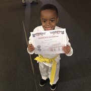 Jeremiah got his yellow belt