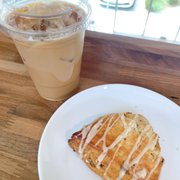 Hazelnut latte; maple pecan scone