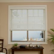 SmartPrivacy Faux Wood Blinds