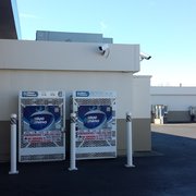 Clean gas station,  lots of space, and they also have a car wash!   Great store too with nice customer service :)