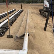 New Leach field for this customers' septic system being installed.