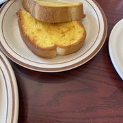 Garlic bread came with chowder.