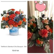 pic on left from website, pic on right actual arrangement