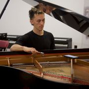 Tuning a beautiful Yamaha GB1K Grand Piano