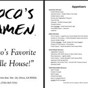 Menu cover and Appetizers
