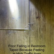 Floor failing in Restroom