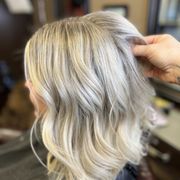 Cool blonde highlight