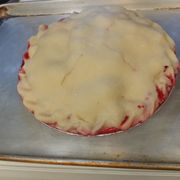 Uncooked Mixed Berry pie.