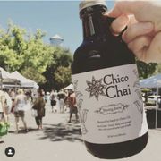 Chai concentrate to take home from our farmers' market booth