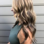 Multidimensional color & Backward flowing layers. Hair by Victoria