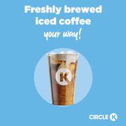 a glass of iced coffee