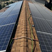 Side By Side Photo of Dirty & Clean Panels