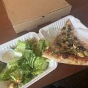 Salad and pizza lunch special