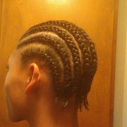 First set of cornrows style