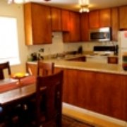 Furnished dining/kitchen area