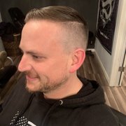 Clipper and shear combo haircut.
