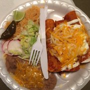 Enchilada plate