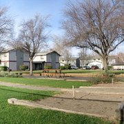 Horseshoe pits! We have it all here at Nord Gardens!