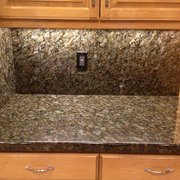 Granite countertop after cleaning and sealing