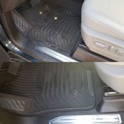 Interior before and after