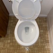 Toilet After with before of floors