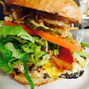 Burger sub chicken! Yummy